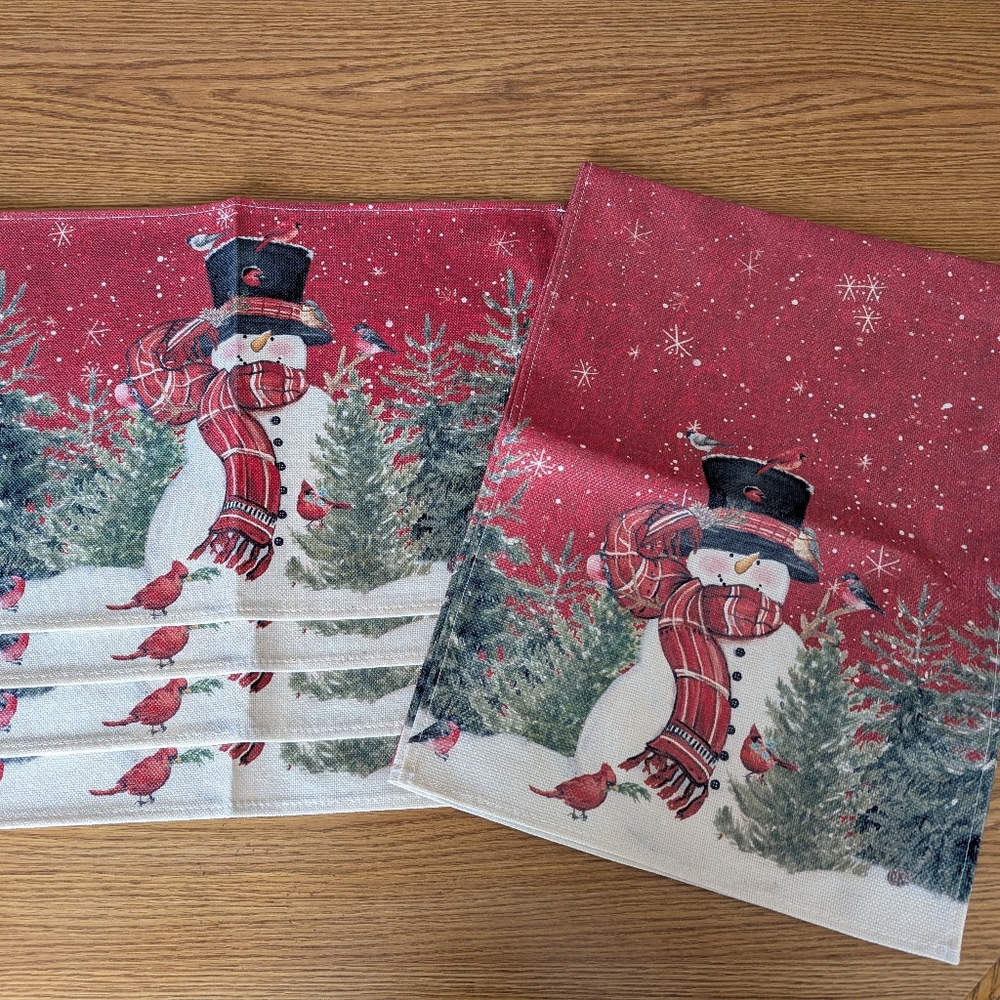 Snowman Table Runner & Placemats